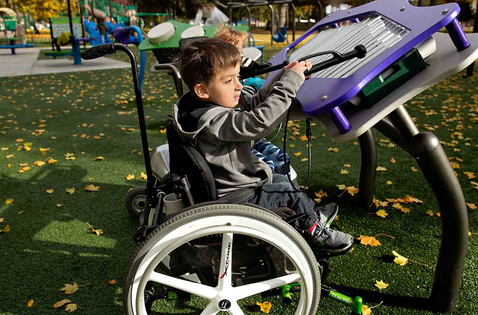 building inclusive play spaces for kids with mobility needs