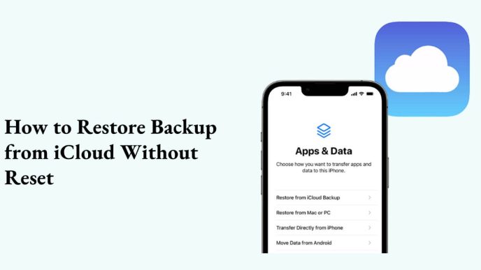 how to recover iphone data from icloud backup without reset