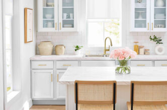 pair white shaker cabinets with any design style