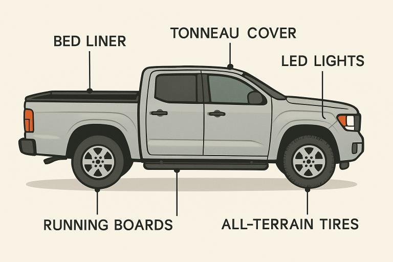 top exterior upgrades to improve your truck’s functionality