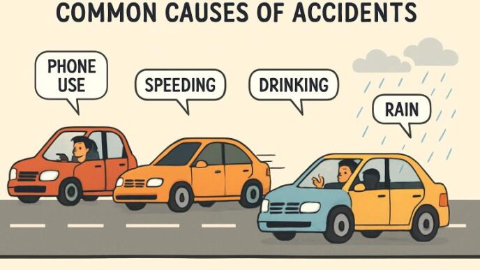 common causes and consequences of motor vehicle accidents