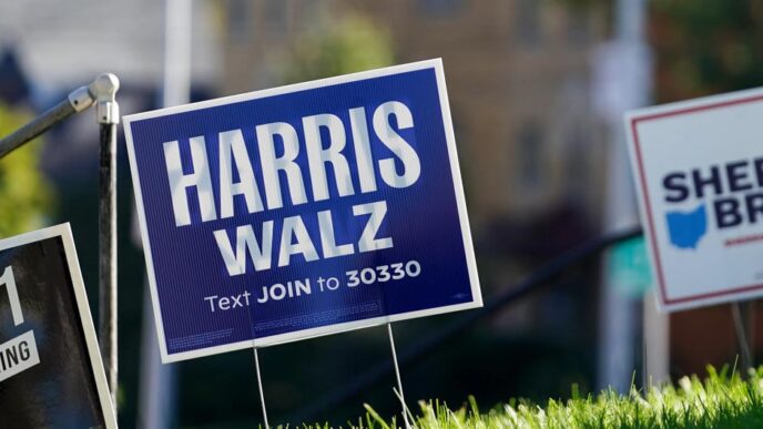 political yard sign theft