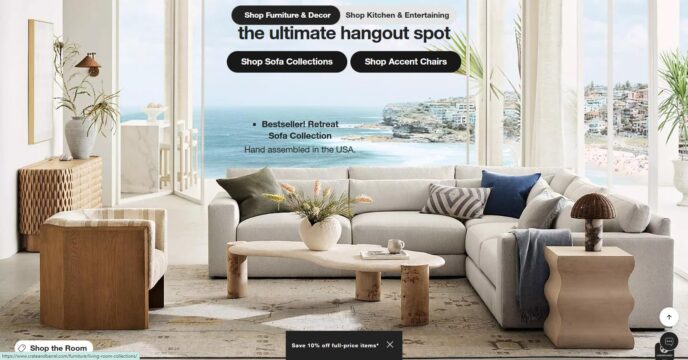 elevate your home with timeless design from crate & barrel